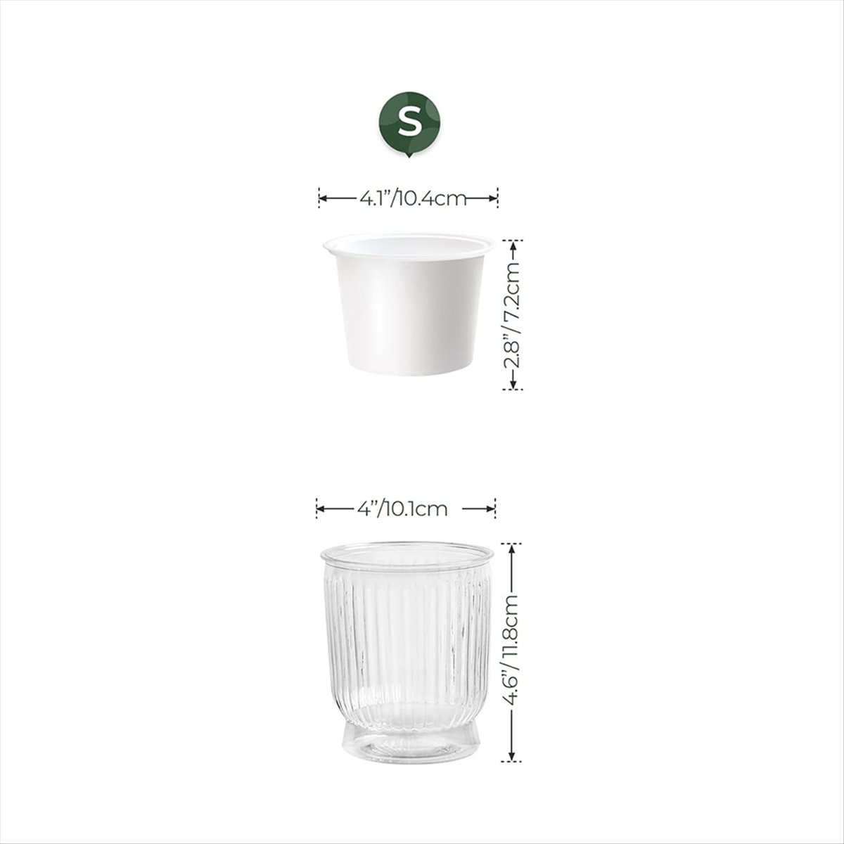 Self Watering Plant Pots, 4 In - Self-Watering Planter ulasan dan harga